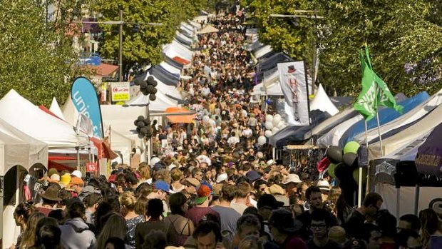 It's stall happening: Glebe Street Fair.