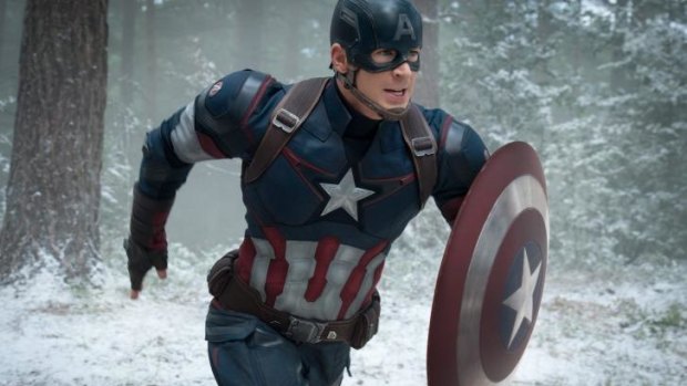 Captain America in action from Marvel's Avengers: Age Of Ultron.