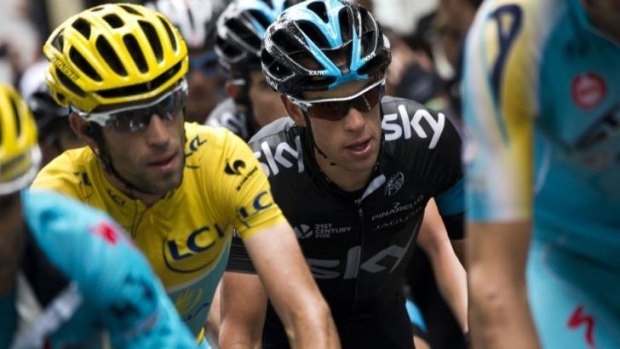 Richie Porte of Australia dropped back to fifth place.