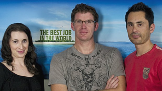 cumminsnitro employees Merrin McCormick, Cristian Staal and Ralph Barnett, who've been credited with coming up with the Best Job in the World campaign.