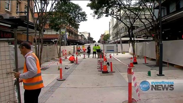 The overhaul of Fortitude Valley's Brunswick Street Mall is well underway.