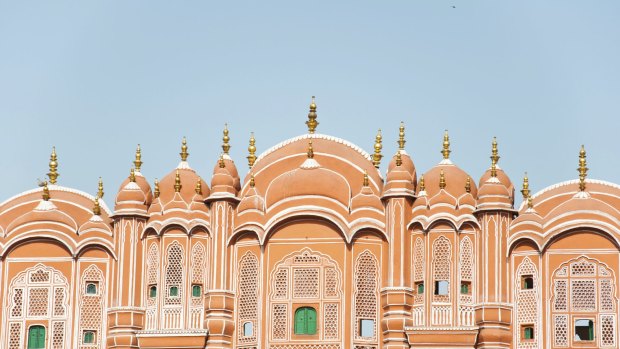 The famous Hawa Mahal, 'Palace of Winds', in Jaipur.