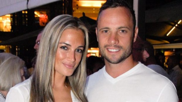 Oscar Pistorius with Reeva Steenkamp in January 2013, a month before she was killed.
