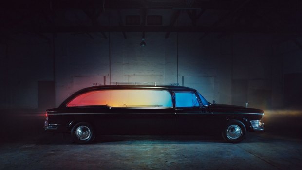 The Rainbow Hearse is one of the installations to feature at the festival. 