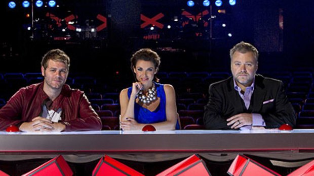 Audience favourite ... <i>Australia's Got Talent</i> judges Brian McFadden, Dannii Minogue and Kyle Sandilands.