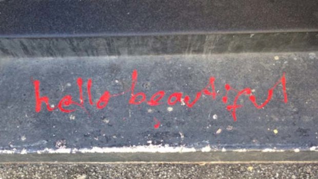 Uplifting: The 'Hello, Beautiful' graffiti that adorns the city's north.
