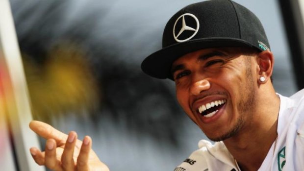 Eyes on the prize: Lewis Hamilton.