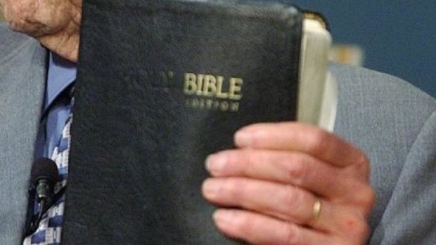 Miraculous escape ... Ohio bus driver Rickey Wagoner was saved by a bible that stopped two bullets from hitting his chest. File photo.