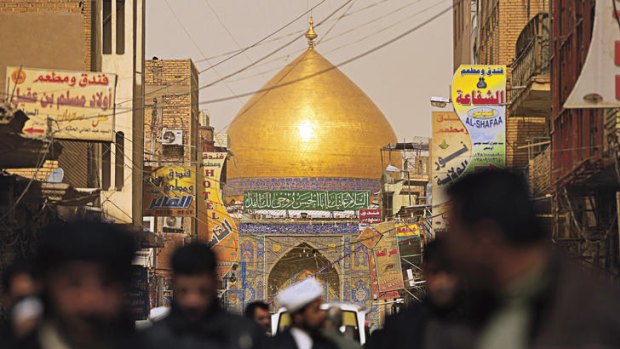 Holy row … the Shrine of Imam Ali in Najaf, the scene of political and religious squabbling over the future of Iraq.