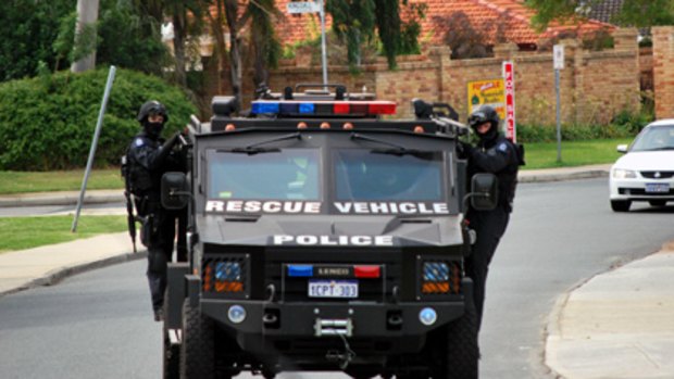 The police Tactical Response Group was called in to end a bikie siege in Attadale late last month.