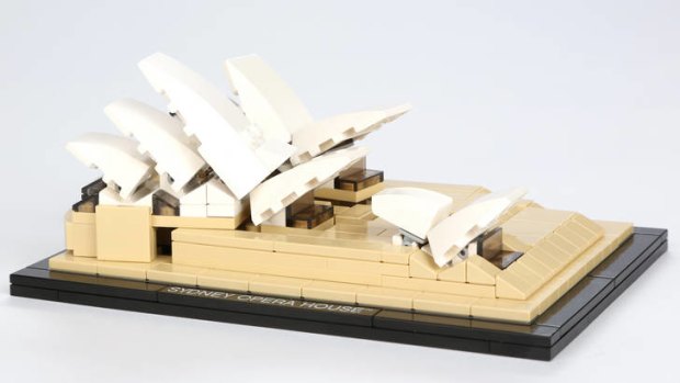 Hours of fun ... Lego Sydney Opera House from Lego Architecture.