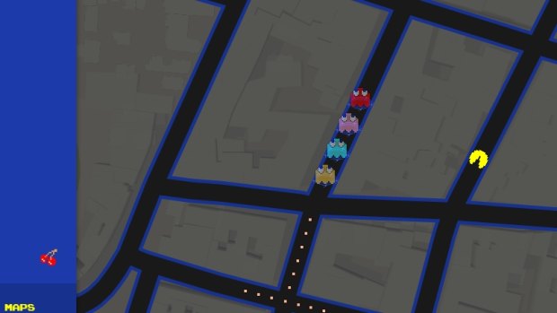 Google has turned its Google Maps app into a PAC-MAN game for April Fools Day.