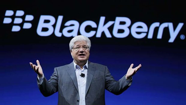 No new phones until next year ... Mike Lazaridis, the co-CEO of Research in Motion.