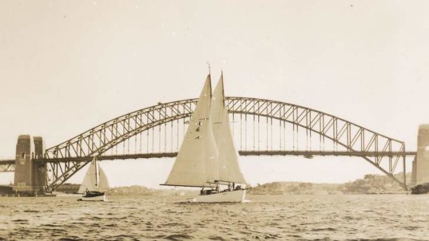 Arriving back in Sydney in 1937.