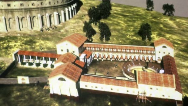 Officials say the structure found at Cartnuntum rivals the largest of the gladiator training schools in Rome.