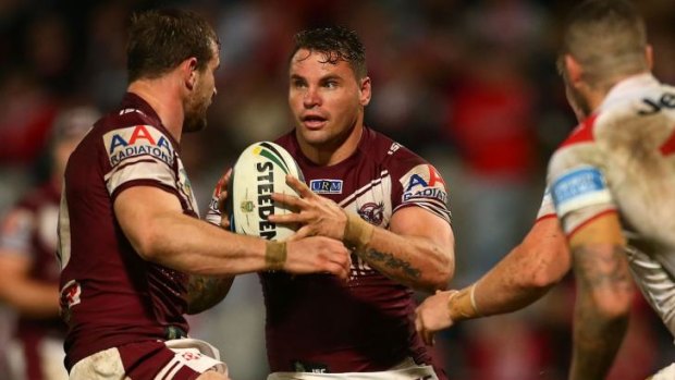 In demand: Manly forward Anthony Watmough.