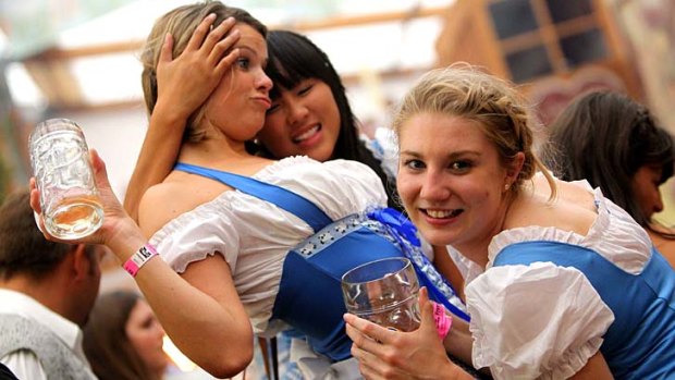 Oktoberfest ... hang out with Aussies at the Hofbrau tent.