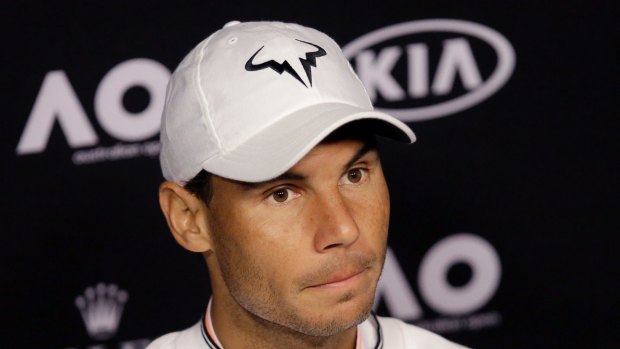 Rafael Nadal's not jumping up and down about a routine, first-round win in a grand slam, but he's "going to fight to not be worse and I'm going to fight to be again, better'.