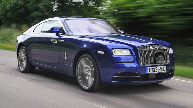 Rolls-Royce's Wraith coupe has a distinctive fastback shape.