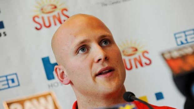 Gary Ablett speaks after signing with the Gold Coast Suns.