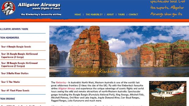 On their website Alligator Airways advertises its flights 'where every seat is a window seat' with with professionally recorded commentary.