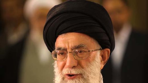 Speaking out ... Ayatollah Ali Khamenei.