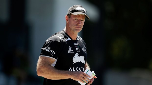 'I love what I do':  Rabbitohs coach Michael Maguire. 