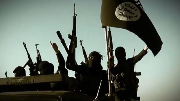 Culture clash: An image from an Islamic State propaganda video.