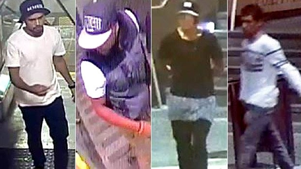 Major Crime Squad detectives released CCTV stills of four more males they believed could assist with their inquiries.