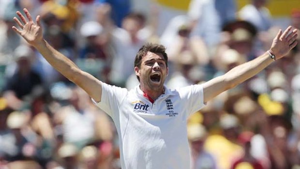 Jimmy Anderson... pulled up stiff after Perth Test.