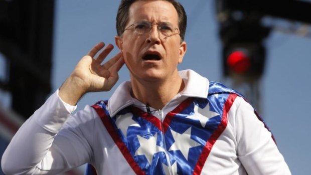 Comedian Stephen Colbert's job change has right-wing pundits seeing red in the US.