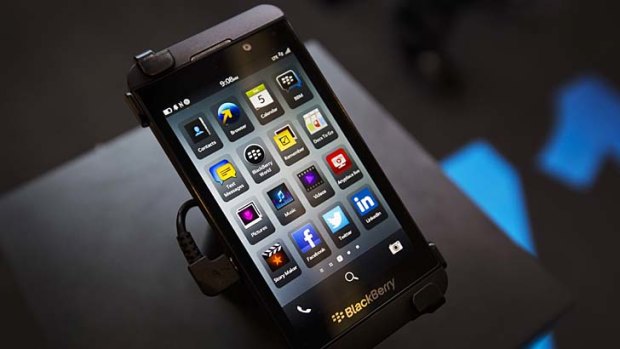 Licensing possibilities ... the new Blackberry Z10 smartphone.