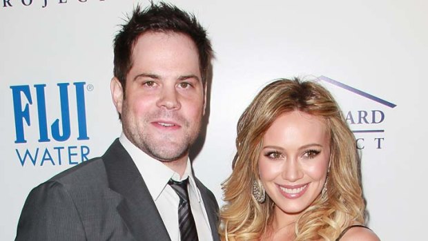 Expecting ... Hilary Duff and her husband, Mike Comrie.