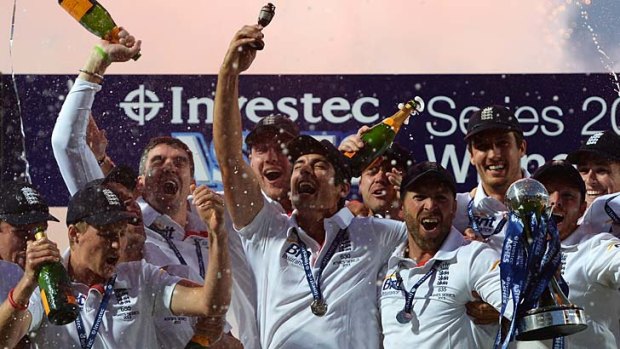 The champagne flowed after England retained the Ashes at home.