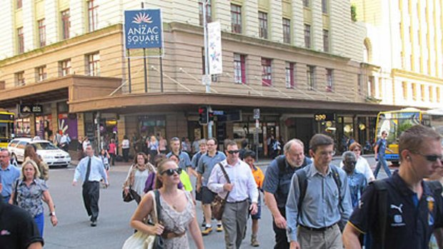 It's back to business in Brisbane's CBD but power failures have seen some workers sent home.