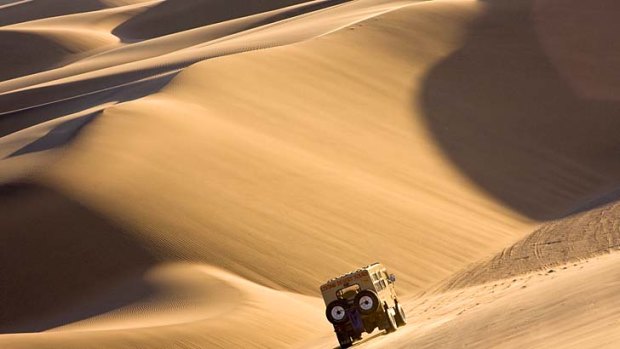 Way out of Africa ... sand dunes outside Swakopmund.