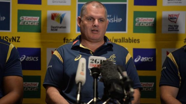 Wallabies coach Ewen McKenzie announces the team for the second Bledisloe Cup Test in Sydney on Tuesday.