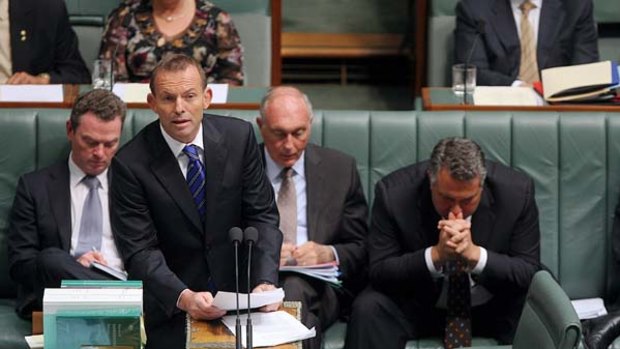 ''The Afghanistan debate matters'' ... the Opposition Leader, Tony Abbott, speaking on the Afghan war yesterday.