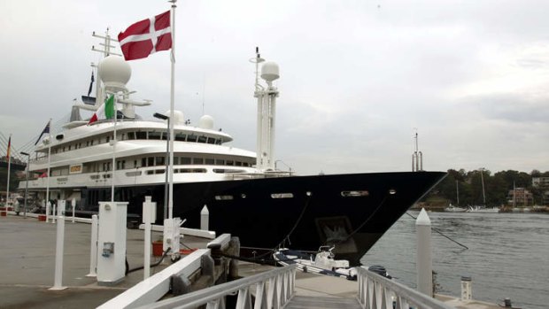 One of the world's largest: Reg Grundy's yacht Boadicea was sold to controversial French businessman Bernard Tapie.