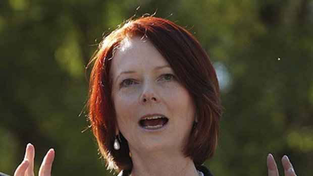 Billion-dollar promise ... Julia Gillard has pledged funding for south east Queensland's long-awaited Redcliffe rail connection if she's re-elected.