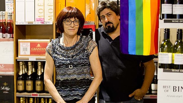 Concerned over the loss of trade during Mardis Gras: Bottleshop owners Valentina McMahon and Justin Goldsmith.