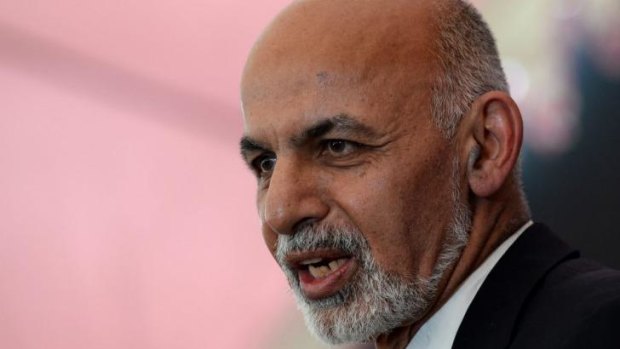 Ashraf Ghani came in second with 31.6 per cent of the vote.