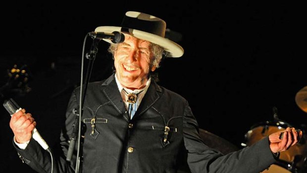 Bob Dylan on his Australian tour.