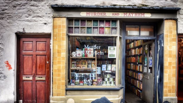 Murder and Mayhem Bookshop.

