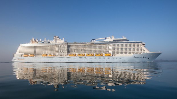 Royal Caribbean's newest and most technologically advanced ship Anthem of the Seas.