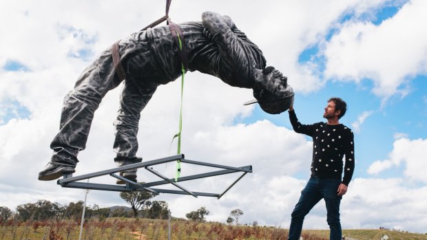 Sculptor Louis Pratt grew up in Canberra and is thrilled to have a work at the arboretum.