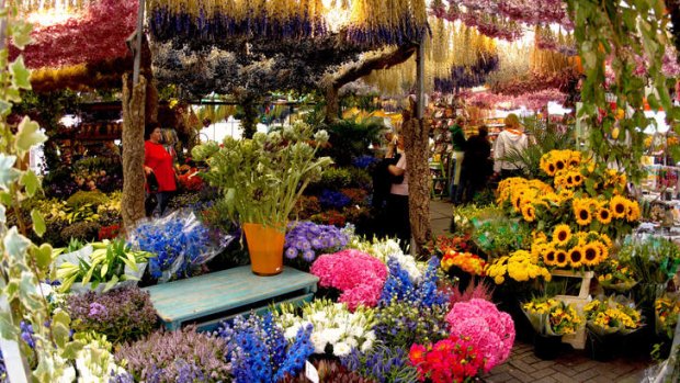 Amsterdam flower market.