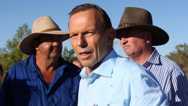 Prime Minister Tony Abbott on his tour of drought-affected areas says he is frustrated by lack of progress in negotiations with Indonesia over a code of conduct,