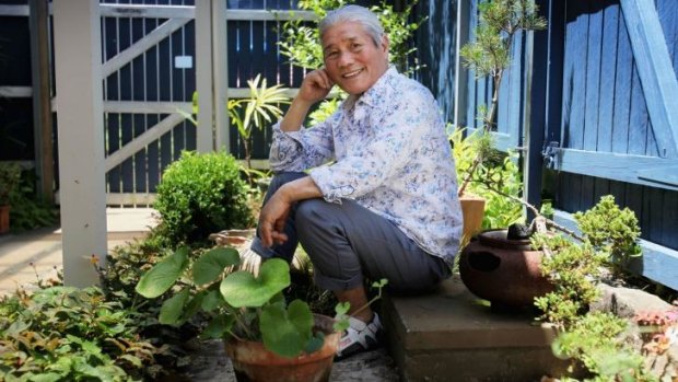 Determined: Hideo Dekura loves to grow wasabi even though it doesn't love to grow.