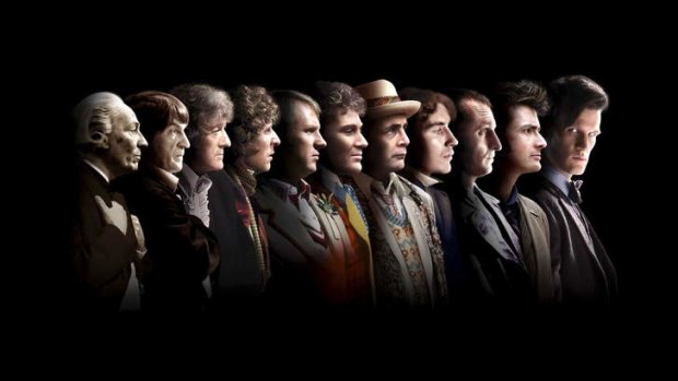 Time lord: The eleven Doctors: William Hartnell, Patrick Troughton, Jon Pertwee, Tom Baker, Peter Davison, Colin Baker, Sylvester McCoy, Paul McGann, Christopher Ecclestone, David Tennant and Matt Smith.